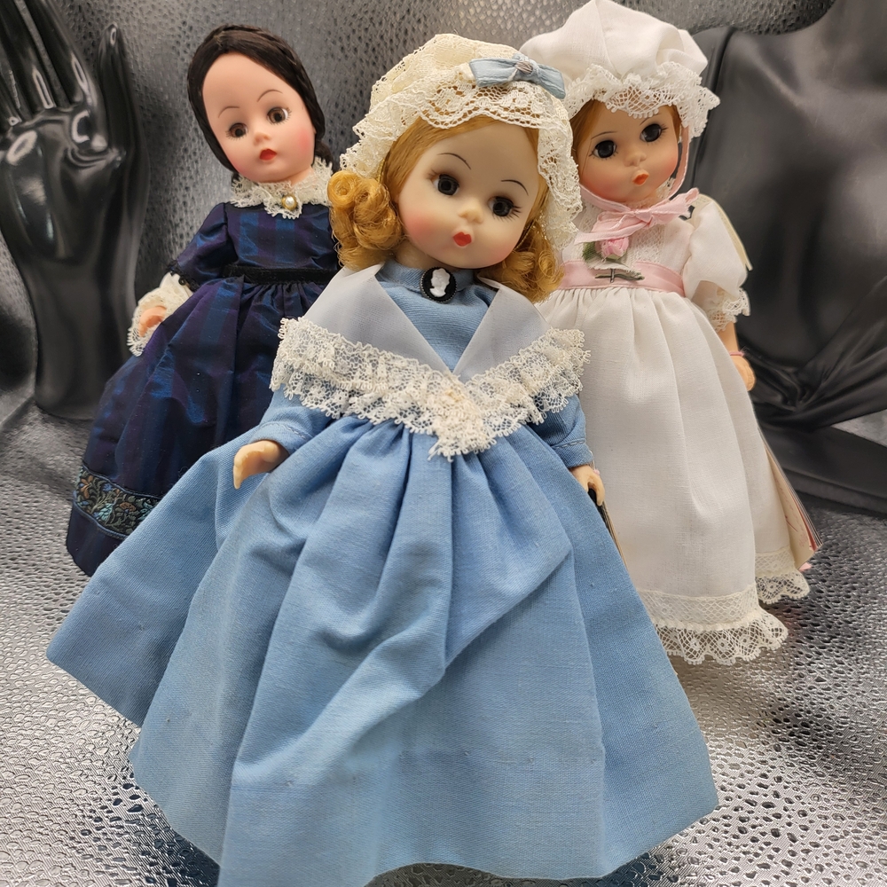 Classic Blue and White Victorian Doll Set